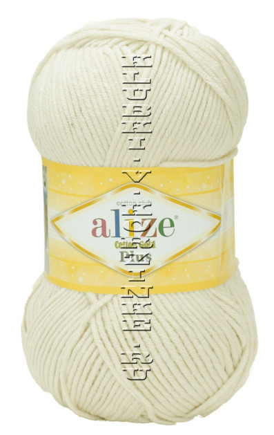 Пряжа Cotton Gold Plus Alize - (67 - Песочно - бежевый)
