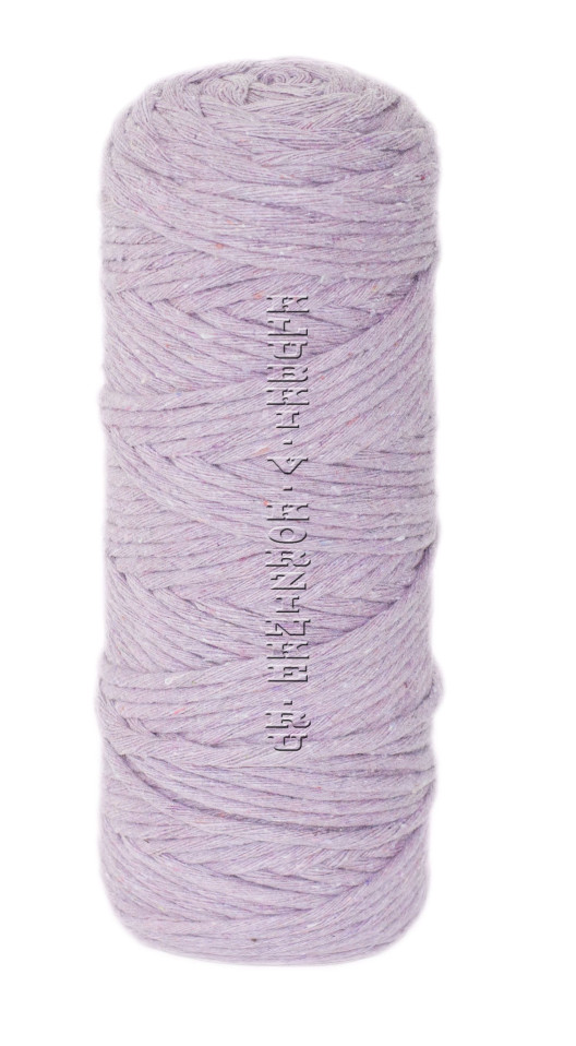 Шпагат крученый хлопковый 4 мм 100 м - (2139 - Сиреневый)