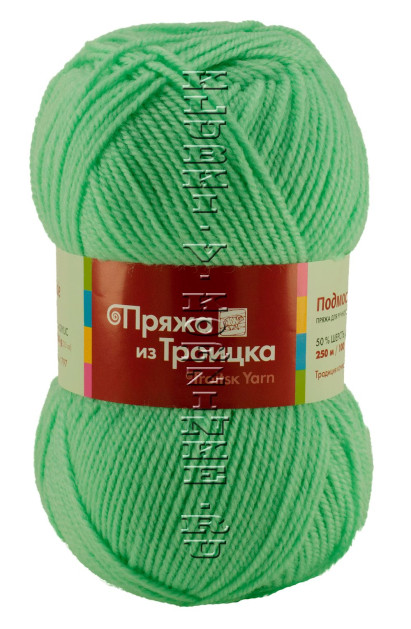 Пряжа Троицкая «Подмосковная» - (0057 - Светлый салат)