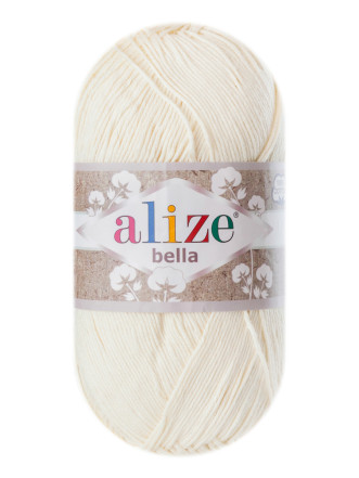 Пряжа Bella 100 Alize - (01 - Кремовый)