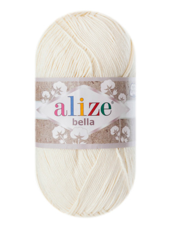 Пряжа Bella 100 Alize - (01 - Кремовый)