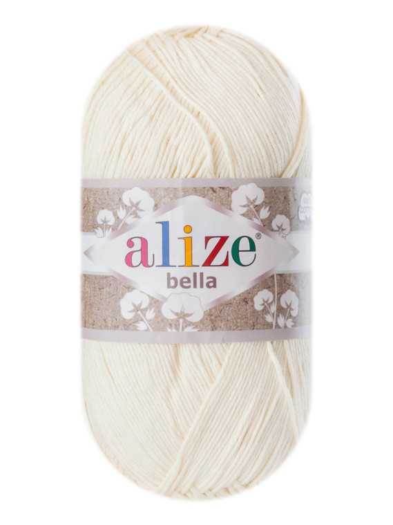Пряжа Bella 100 Alize - (01 - Кремовый)