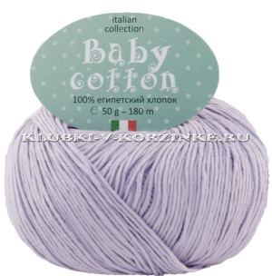 Пряжа Baby Cotton - (30 - Сиреневый) 50 г / 180 м100% египетский хлопок 