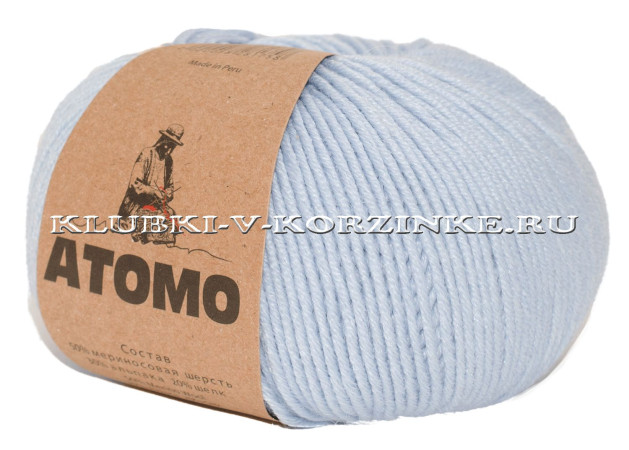 Пряжа Atomo (7443 - Светло - голубой)