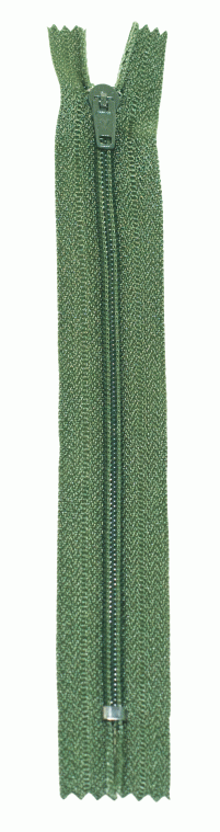 Молния Спираль н/р брючная G004P Gamma, тип 4, 18 см (315 - Олива)