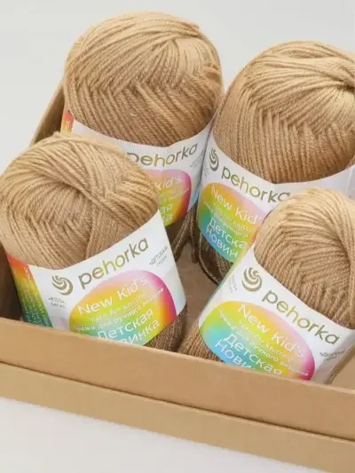 Пряжа Пехорка «Детская новинка» - (165 - Т.бежевый)