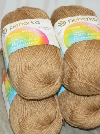Пряжа Пехорка «Детская новинка» - (165 - Т.бежевый)