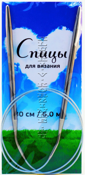 Спицы круговые №6,0, 80 см Размер: 6,0 ммДлина с учетом спиц: 80 см