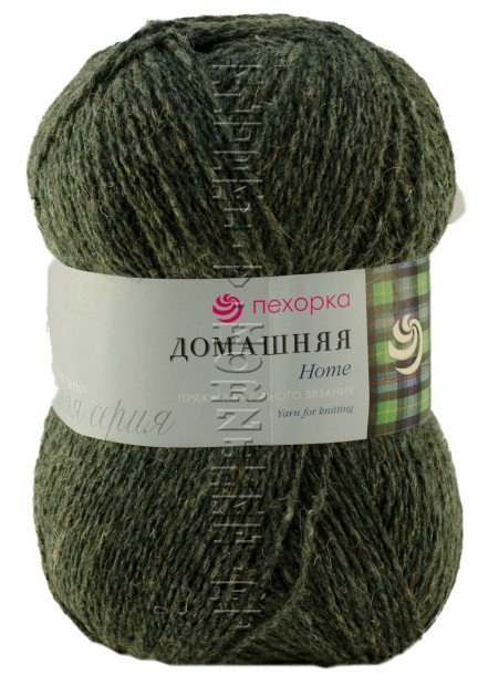 Пряжа Пехорка «Домашняя» - (490 - Самшит)