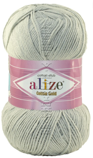 Пряжа COTTON GOLD Alize - (200 - Серый) 100 г / 330 м 55 % хлопок, 45% акрил 