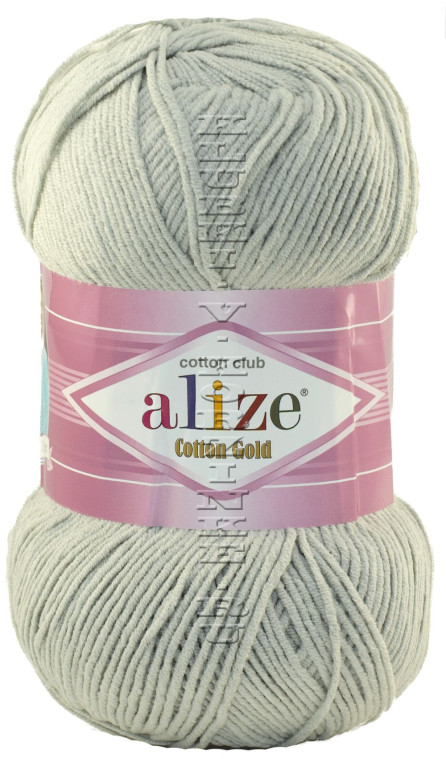Пряжа COTTON GOLD Alize - (200 - Серый)