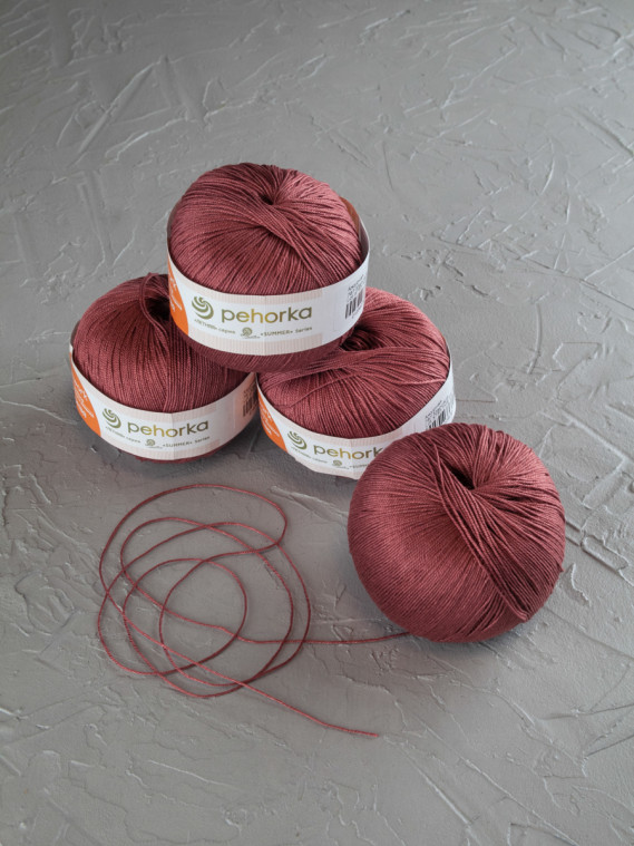 Пряжа Пехорка «Ажурная» - (787 - Марсала) 