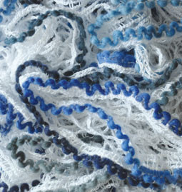 Пряжа DANTELA WOOL Alize - (1498 - Белый,голубой)