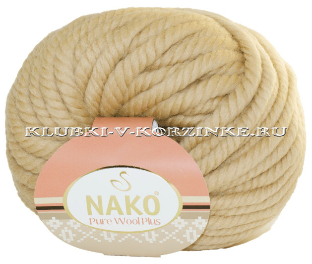 Пряжа Pure Wool Plus Nako - (1670 - Беж)