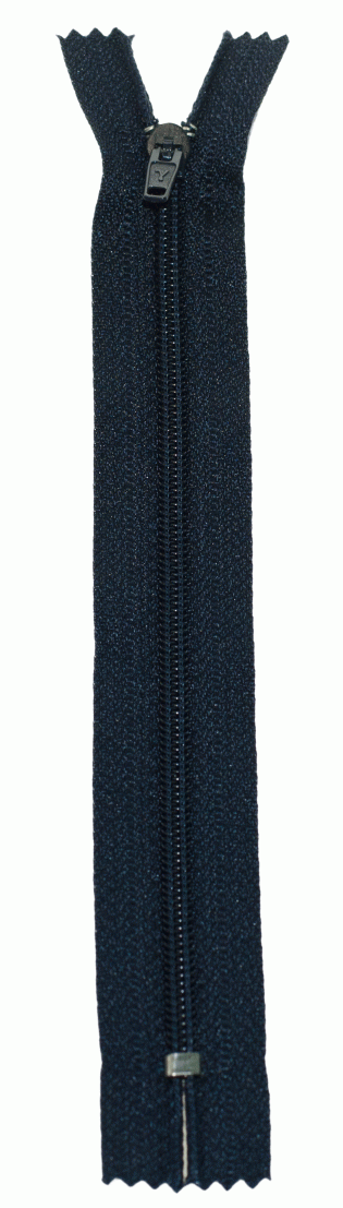 Молния Спираль н/р брючная G004P Gamma, тип 4, 18 см (318 - Т.синий)