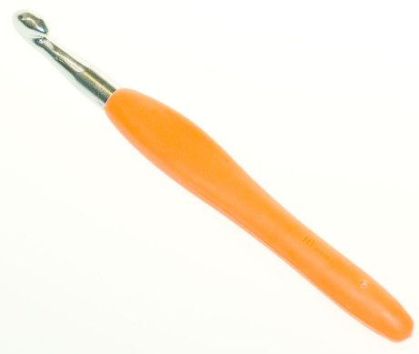 Крючок металлический № 10,0 с каучуковой ручкой 13,5 см                    