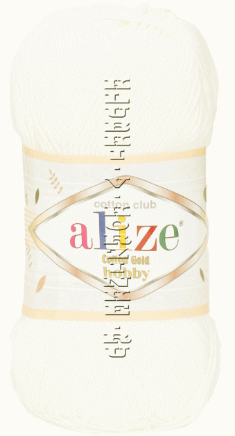 Пряжа Cotton Gold Hobby Alize - (62 - Молочный)