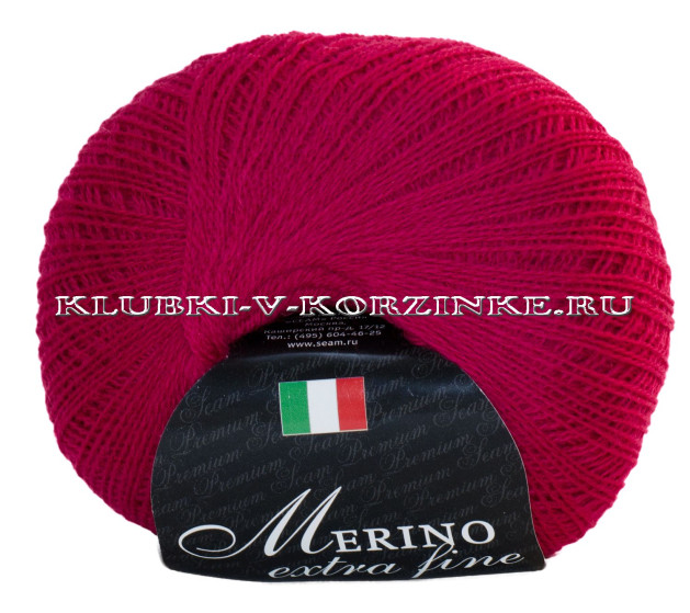 Пряжа Merino extra fine Seam - (17 - Мальва)