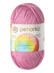 Пряжа Пехорка «Детский хлопок» - (11 - Яр.розовый)