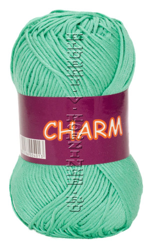 Пряжа VITA cotton &quot;CHARM&quot; - (4503 - Светло - зелёная бирюза) 50 г / 106 м100% мерсеризованный хлопок