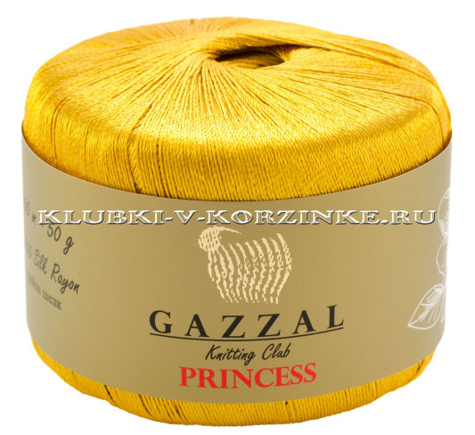 Пряжа GAZZAL (Газзал) "PRINCESS" - (3018 - Золотистый)